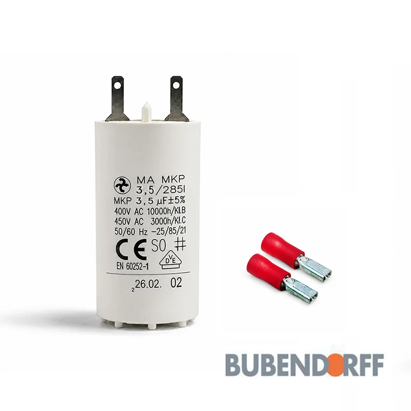 Condensateur permanent 3 5 µF pour moteurs volets roulants Bubendorff